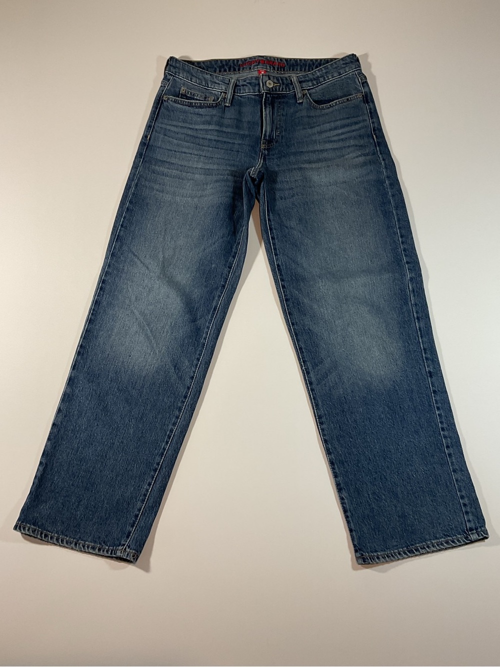 Lucky Brand The Baggy Jeans Size 8/29R Relaxed Wide Leg Medium Wash